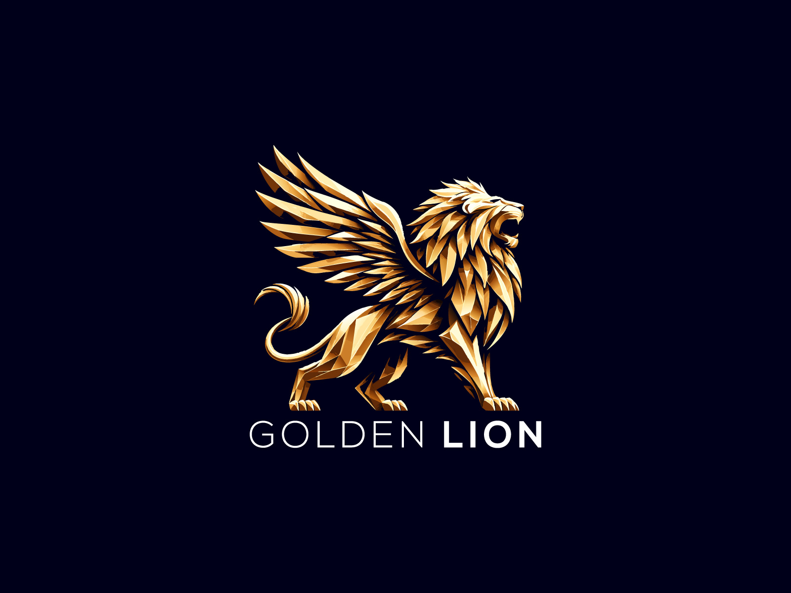 Example of We Design Custom Lion Logo